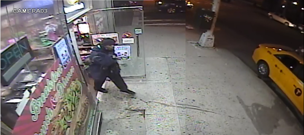 Armed Robber Caught On Tape Sticking Up Clerk At 463 DeKalb Avenue