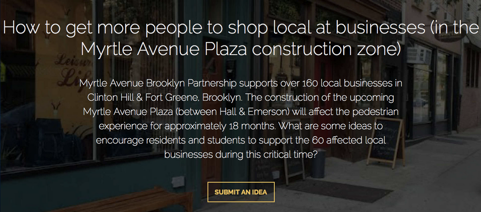 11 Days Left To Submit Your Ideas To Help Support Myrtle Avenue Businesses