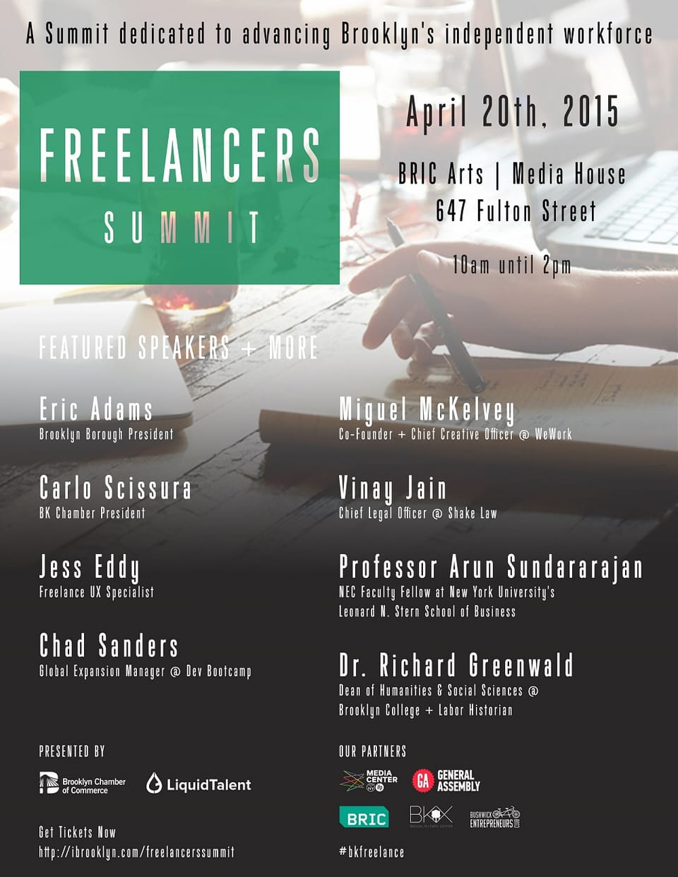 BRIC House To Co-Host Brooklyn Freelancers Summit Next Monday