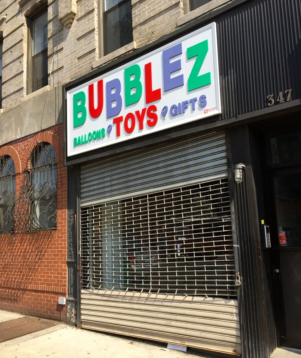 5th Avenue Toy Store Bubblez Is All Cleared Out