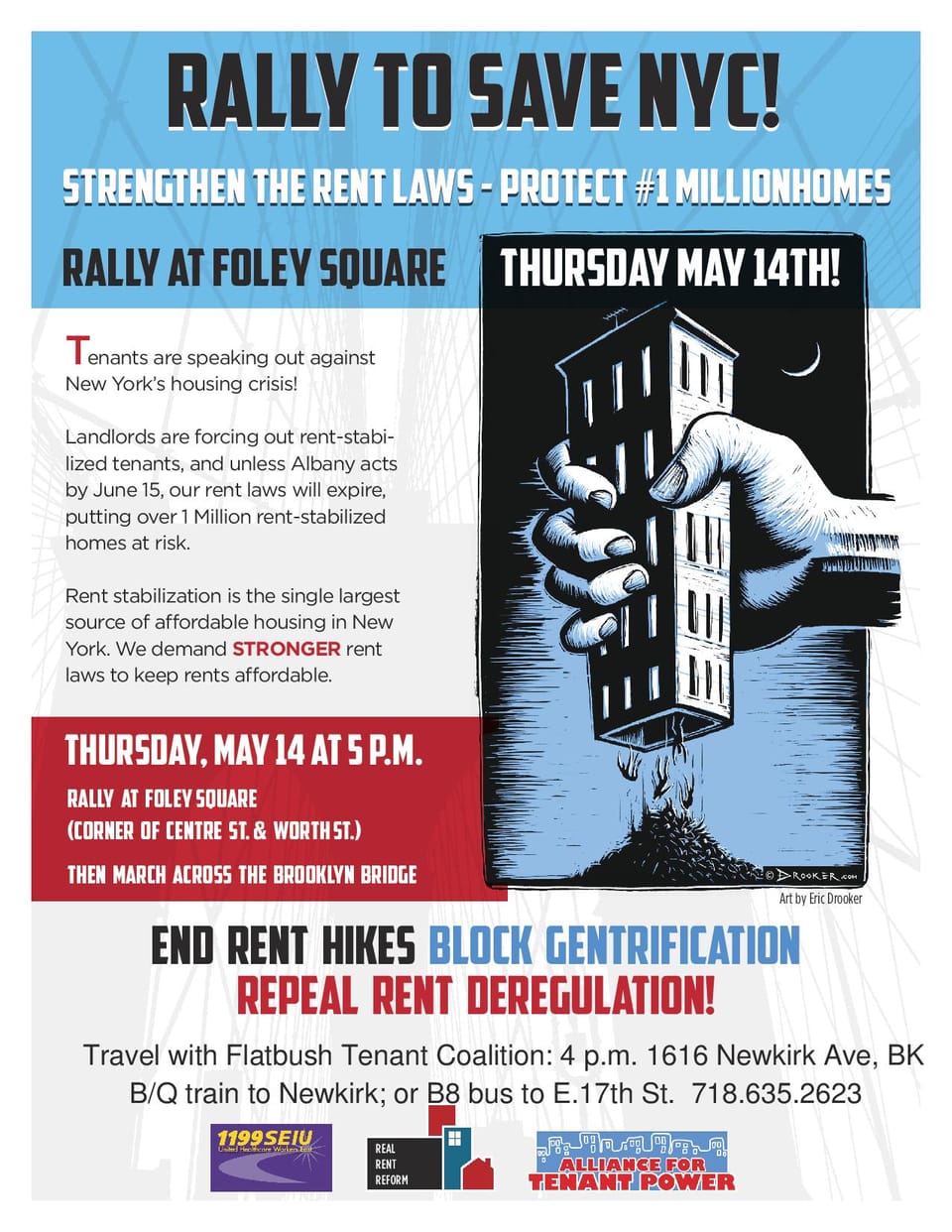 Join The Flatbush Tenant Coalition To Rally For Stronger Rent Laws Today