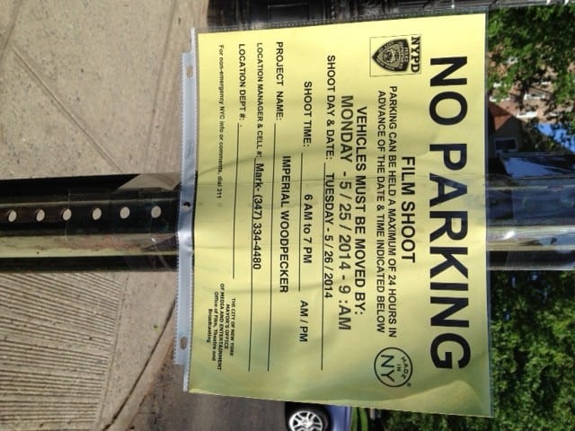 Imperial Woodpecker To Film In The Neighborhood Tuesday, May 26 — Move Your Cars By Monday