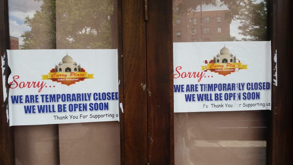 Curry Place Closes Temporarily For Repairs Caused By Fire Damage