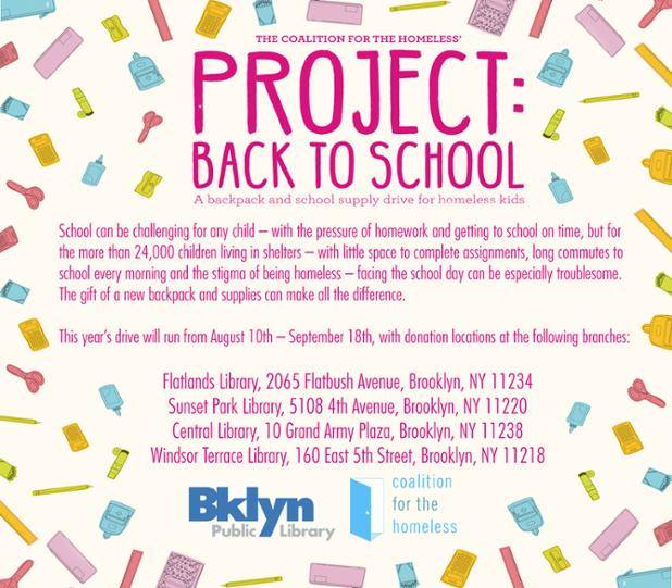 Donate A New Backpack At The Brooklyn Public Library