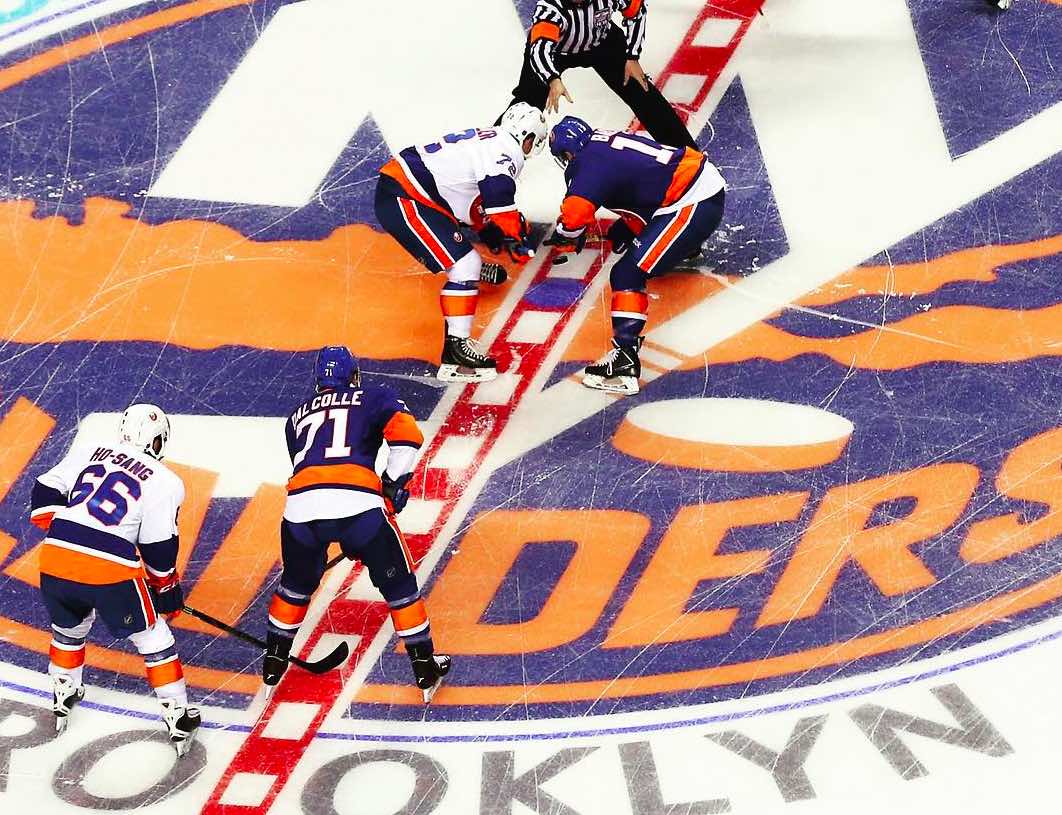 The New York Islanders Ride Their Zamboni Into Barclays Center