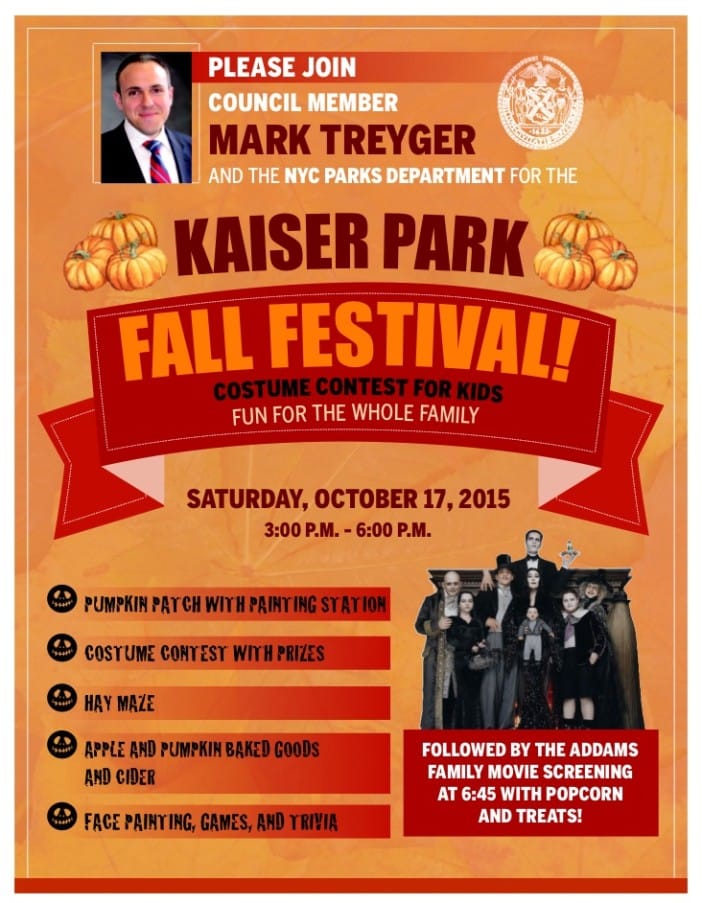 Saturday: Fall Festival & Movie Night In Kaiser Park