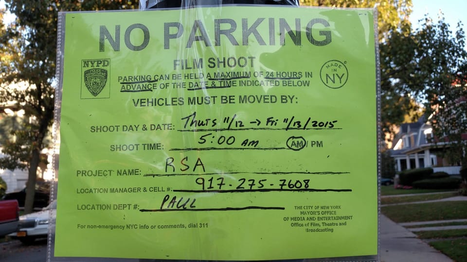 Film Shoot On East 18th Street This Week