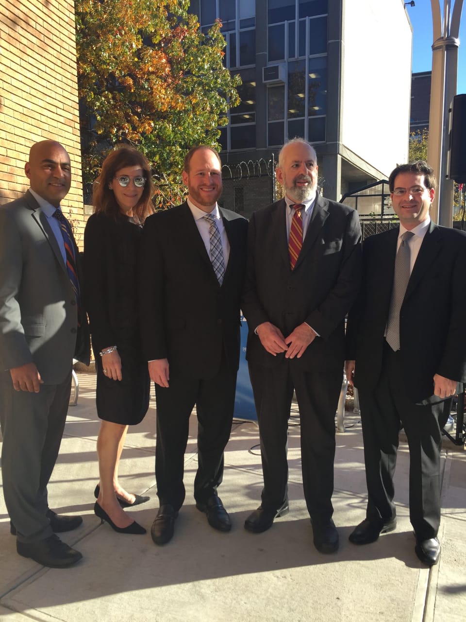 Officials Celebrate New Plaza At The Midwood Library