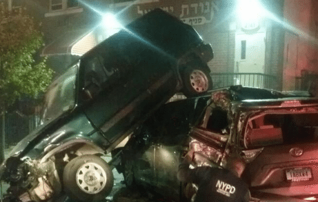 Midnight Crash Tears Up Multiple Vehicles Parked Along Coney Island Avenue