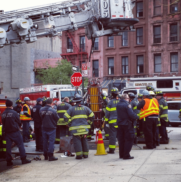 Construction Worker Rescued After Falling Into Hole At Fulton And Downing Streets