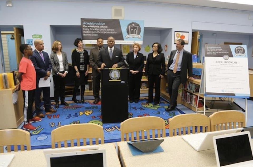 BP Adams Launches ‘Code Brooklyn’ Initiative At PS/MS 282