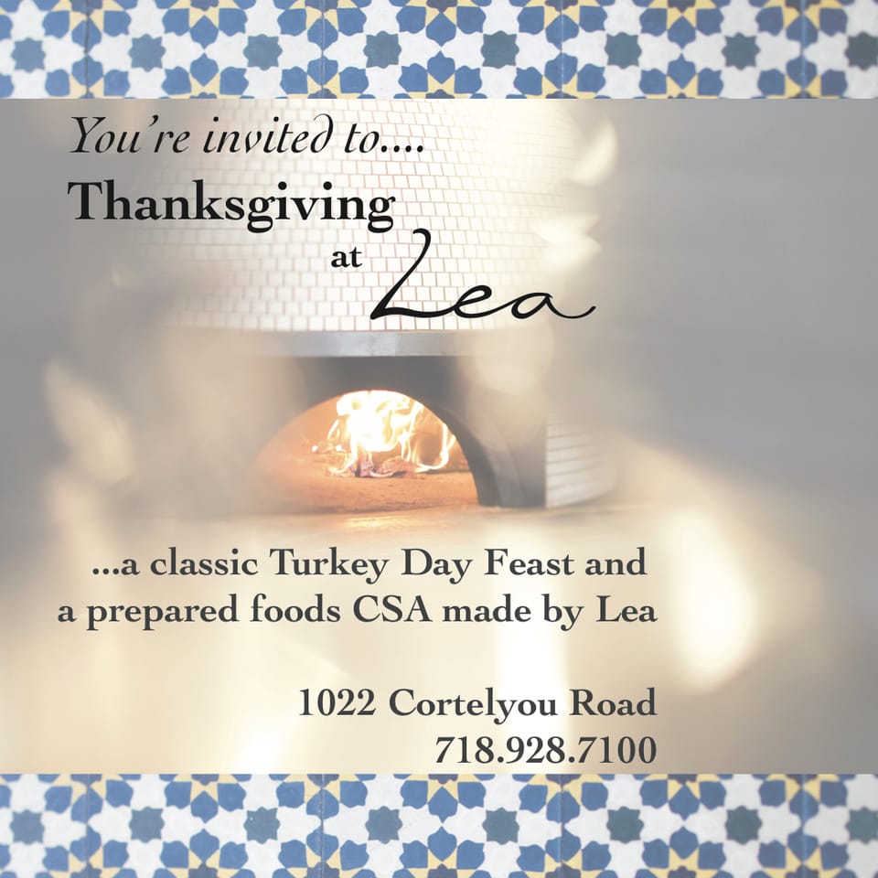 Join Lea For A Thanksgiving Feast OR Get The Feast Delivered To Your Home! (Sponsored)