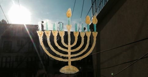 Craft Corner: Create A Kid-Friendly Menorah Window Cling