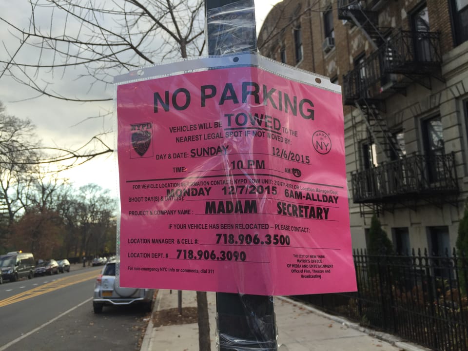 Madam Secretary Filming On Prospect Park Southwest Monday