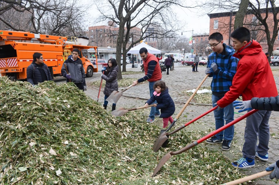 Mulchfest 2016 Is A Success; Fort Greene Park Stills Holds The Record For Most Trees Mulched