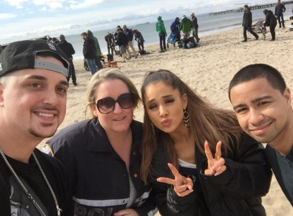 Ariana Grande & SNL Cast Filming In Coney Island Right Now