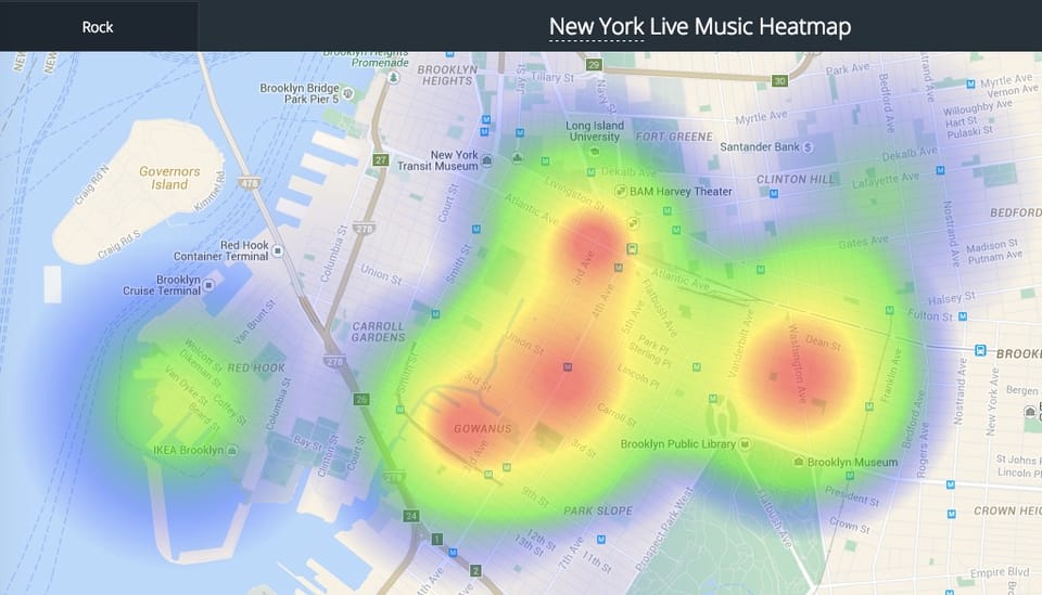 Where’s The Nearest Live Gig? Gigbloc App Has Just The Heat Map For You