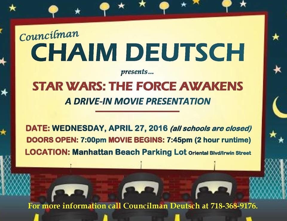 Star Wars: The Force Awakens To Play At Manhattan Beach Park