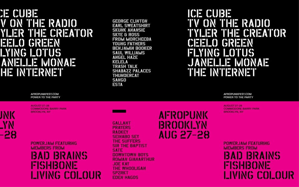 AFROPUNK Lineup Announced!