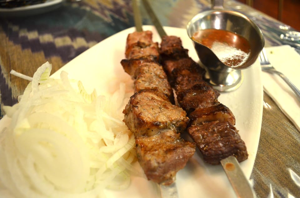 The Bite: Indulge In Succulent Meat Skewers At Cafe Dushanbe