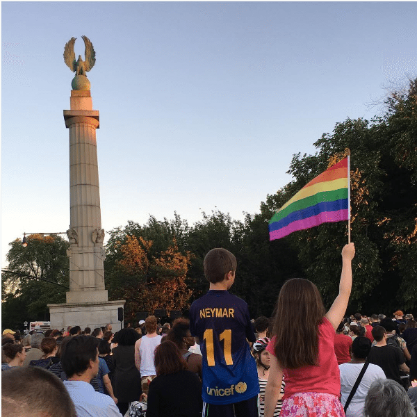 Mourners Gathered In Grand Army Plaza To Demonstrate Unity And Demand Gun Control