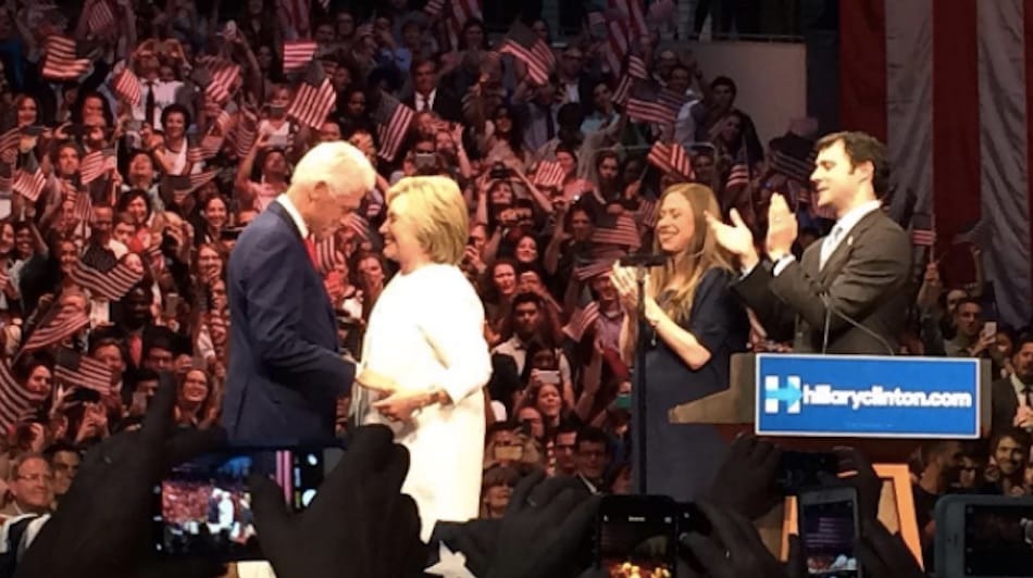 Hillary Clinton Claimed Victory At The Navy Yard Last Night