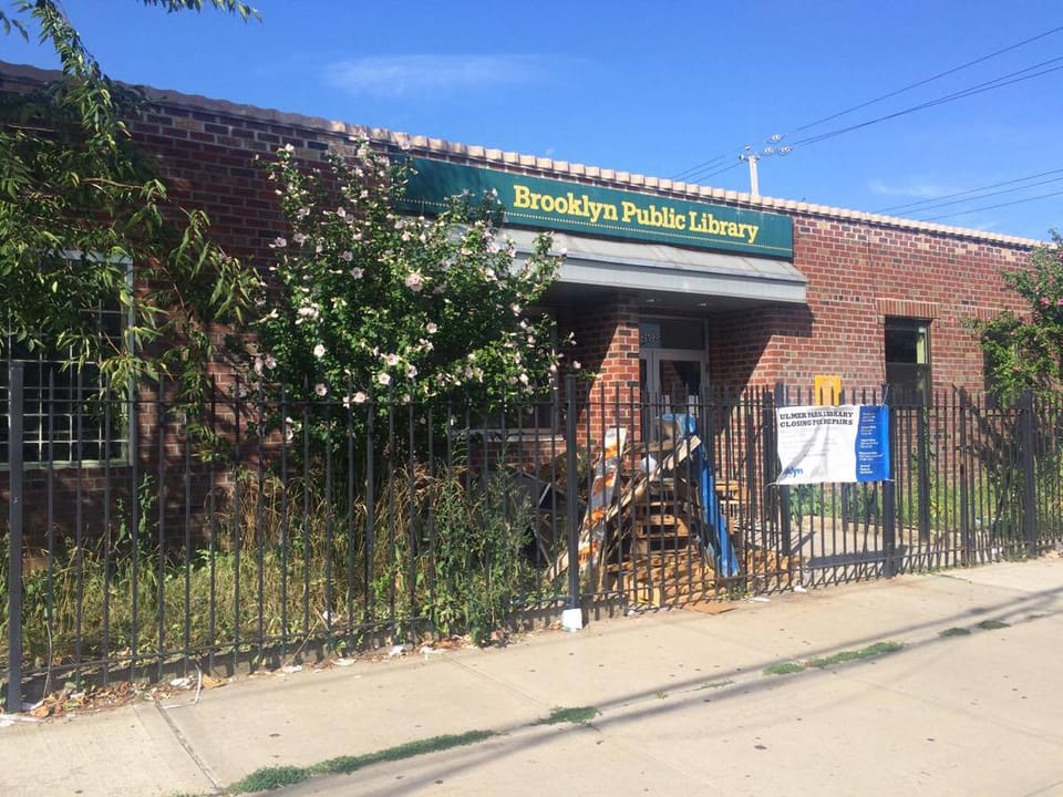 Shuttered Ulmer Park Library Becomes Neighborhood Eyesore [Updated]