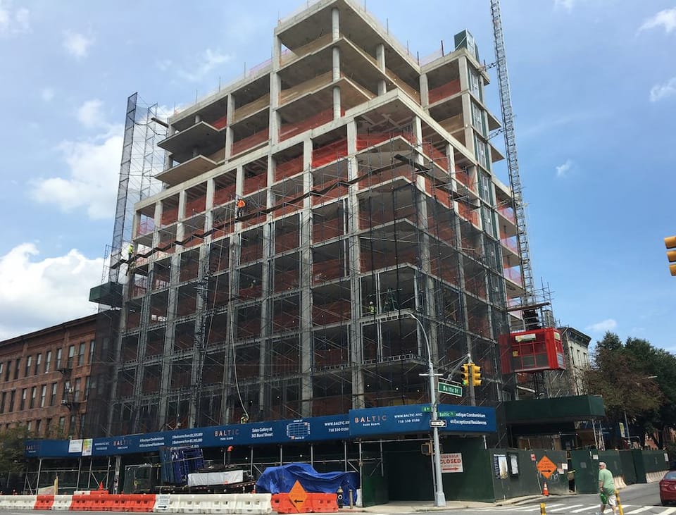 Baltic Street Becoming Boomtown? New Condo Building Just Topped Out