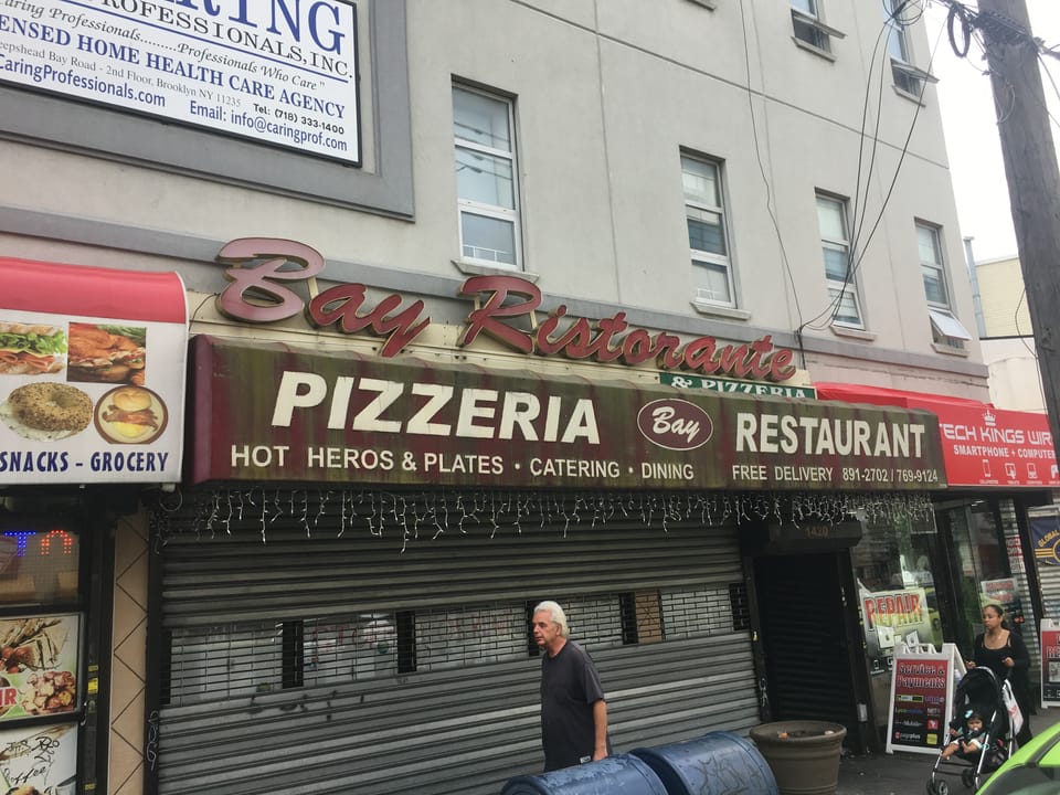 Bay Pizzeria Is Closed Down, Space Is Up For Rent