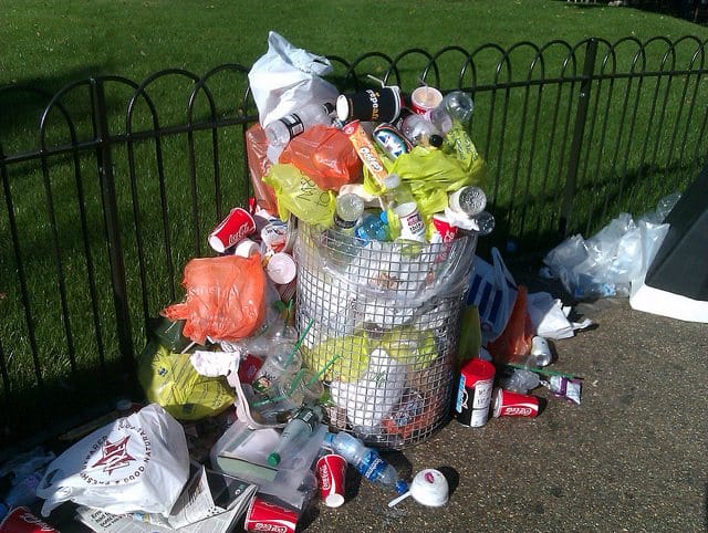 Overflowing Garbage Cans Plaguing The Neighborhood; Sanitation Can’t Keep Up