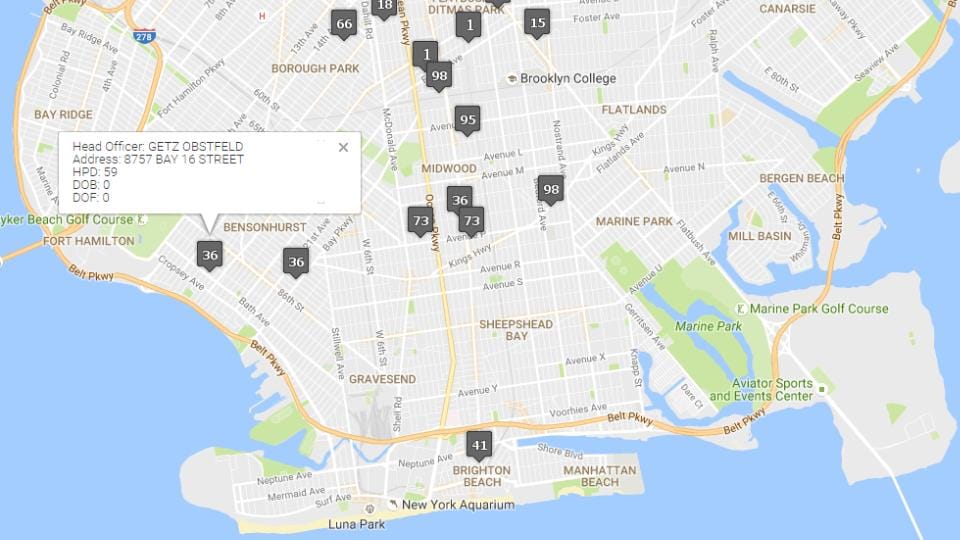 New Map Lists City’s Worst Landlords, With Only A Handful In Southern Brooklyn