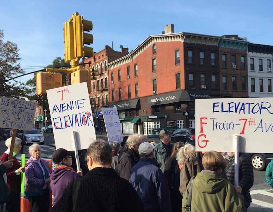 Advocates Call For Elevator At Park Slope’s 7th Avenue F/G Subway Station