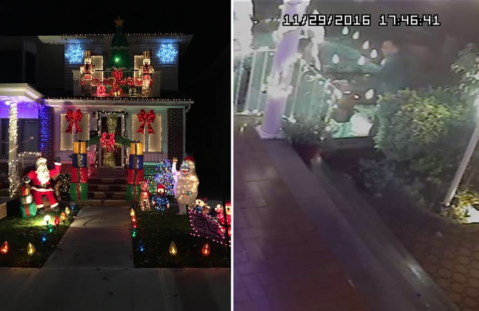 VIDEO: Dyker Heights House Robbed Of Christmas Decoration