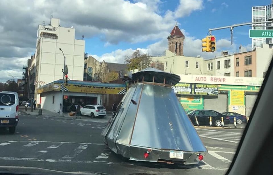 Neighbors Spot ‘Floating Silver Mothership’ In Fort Greene And Prospect Heights