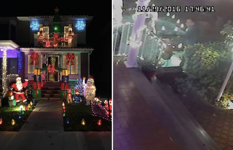 VIDEO: Dyker Heights House Robbed Of Christmas Decoration