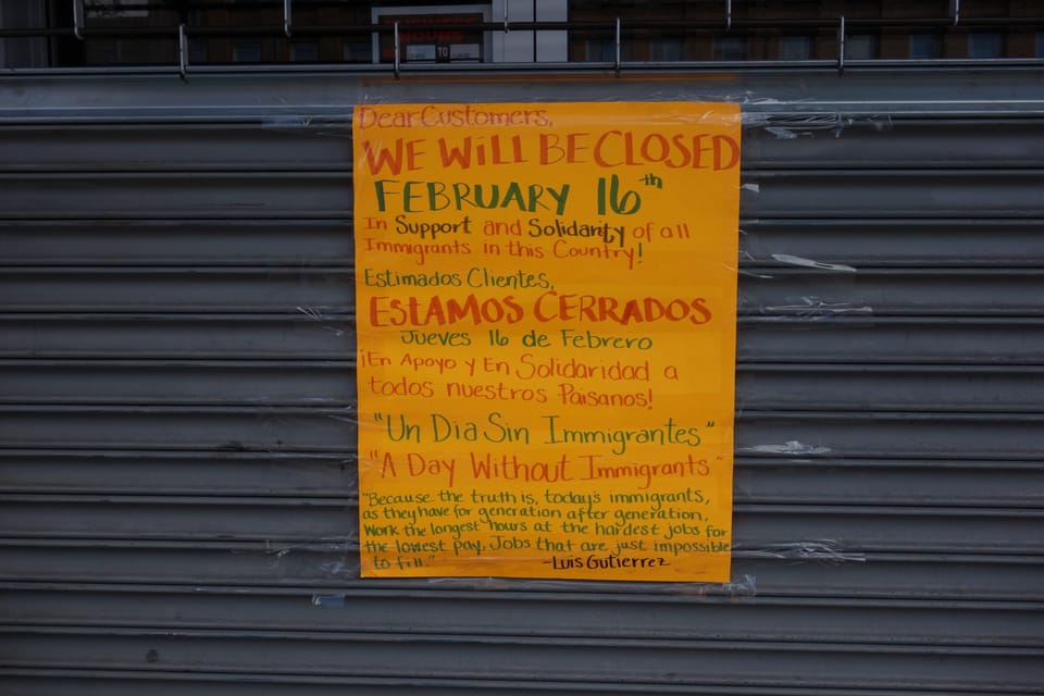 Who Closed Shop On “Day Without Immigrants”?