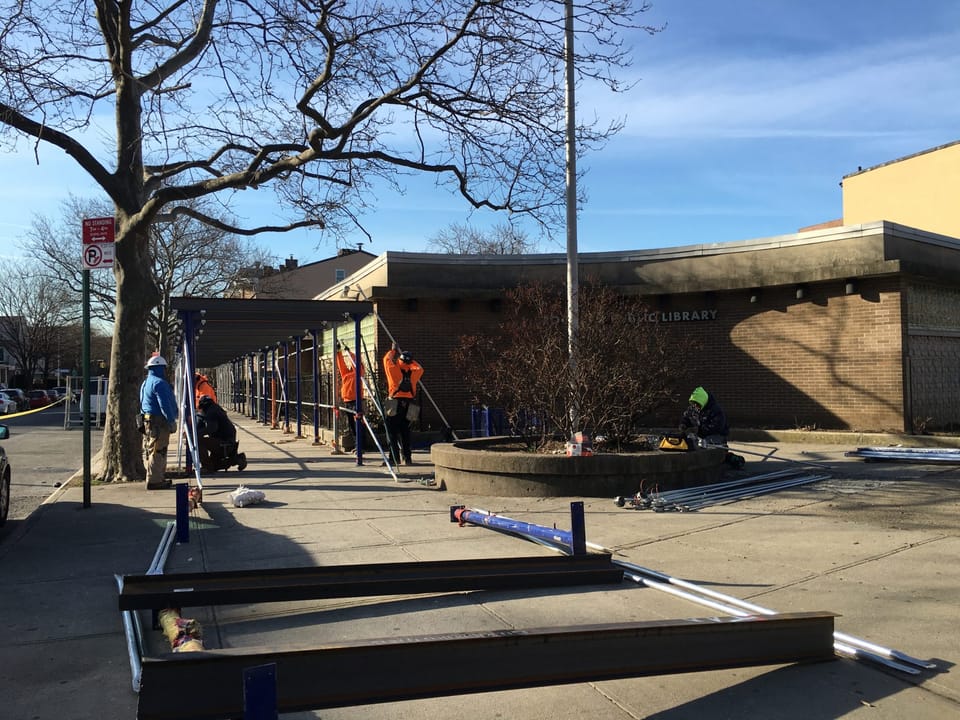 Birds & Bees: Green Roof Prep Begins At Windsor Terrace Library