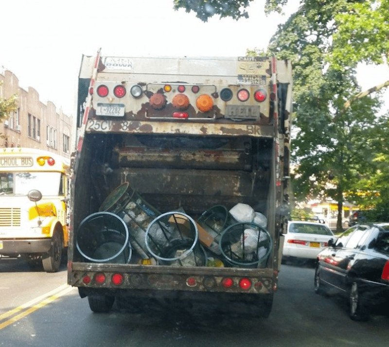 Sanitation Truck Strikes Cyclist in Bushwick, Keeps Going