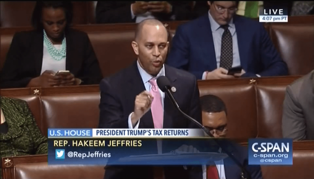 Hakeem Jeffries—No Tax Reform Without Trump’s Tax Returns