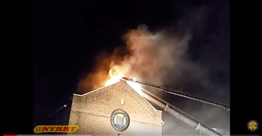 Blaze Tears Through Synagogue Roof During Passover