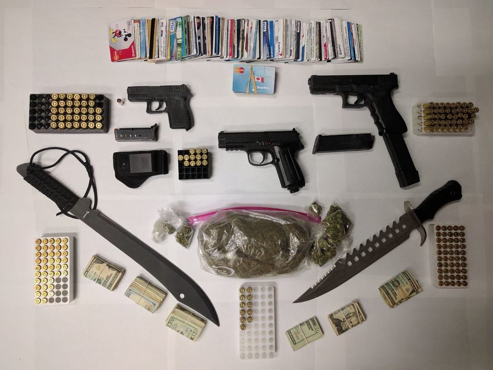 Cops Find Machetes, Guns, Fake IDs & Stolen Credit Cards In Flatbush Apartment Raid