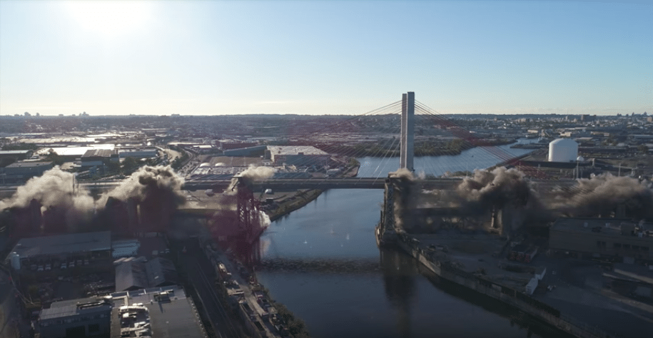 Old Kosciuszko Bridge Demolished in Early Morning Detonation