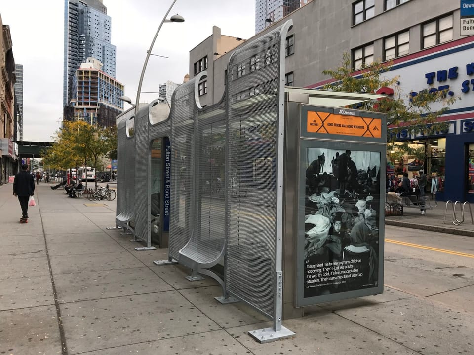 Have You Spotted Ai Weiwei’s Bus Shelter Artwork In Downtown Brooklyn?