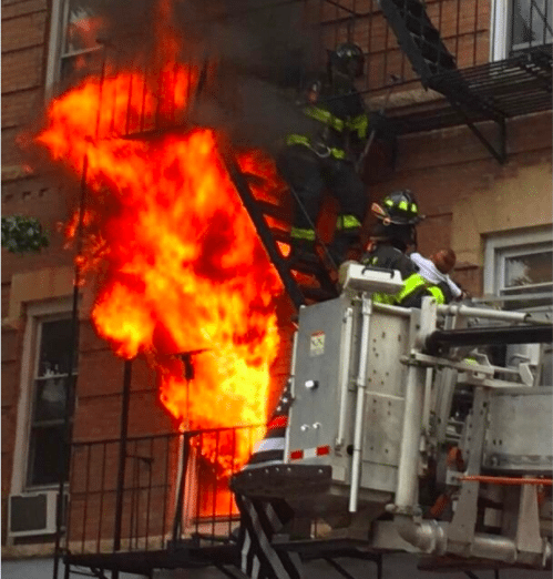 Clinton Hill Fire Leads to Dramatic Rescue