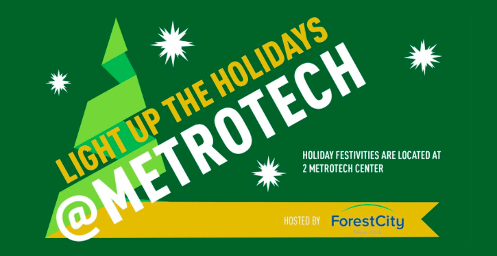 See Reindeer, Santa, And Brooklyn’s Tallest Tree Lighting Today At MetroTech