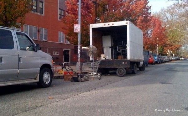 Cart brought in from New Jersey for Fall cleanup