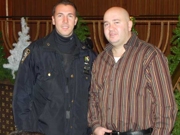 Fellow police officers Andrew Parfenov and Yan Gleyser of the 66th Precinct 
