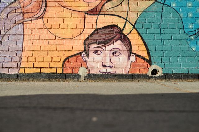 Mural on the Flatbush Food Co-Op