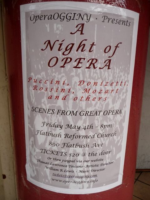 A Night of Opera at Flatbush Reformed Church This Friday