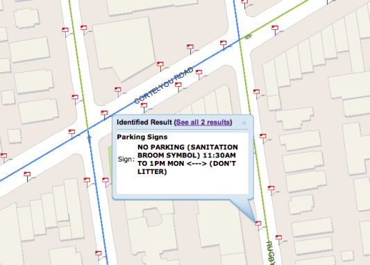 See Parking Rules and Street Conditions in NYC on an Online Map